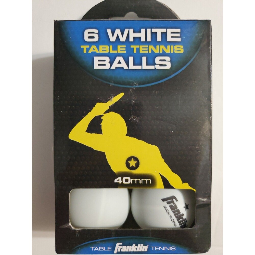 New Franklin  Table Tennis Balls ( 5 BOXES Pack of 6) 40 mm Pure Family Fun!